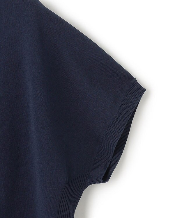 23区 S 【洗える/好評につき新色追加】レーヨンポリエステルストレッチ プルオーバー ニット ネイビー系