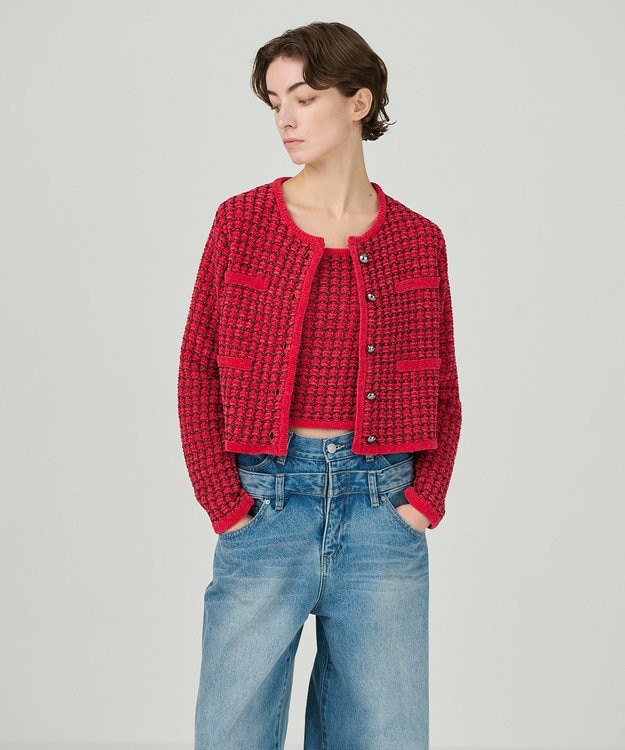 ツイードニットカーディガン / GRACE CONTINENTAL