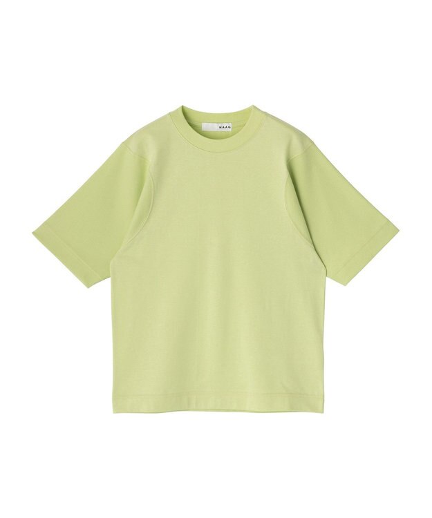 HAAG スマイルコットン SHORT SLEEVE SHIRTS Tシャツ ライム