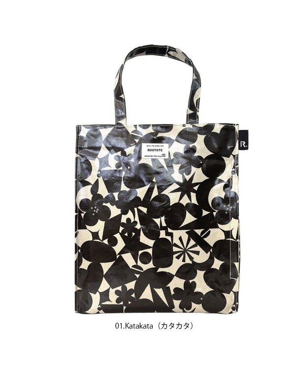 ROOTOTE 3600【A4サイズ収納】EU.A4アーキャトル.ラミネート-S 01：カタカタ