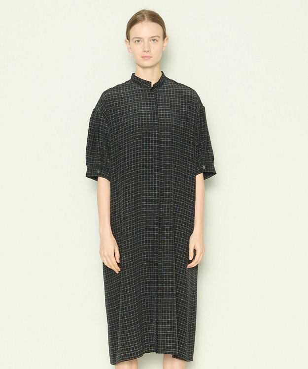 JOSEPH 【洗える】アクロスプリント　ドレス Black