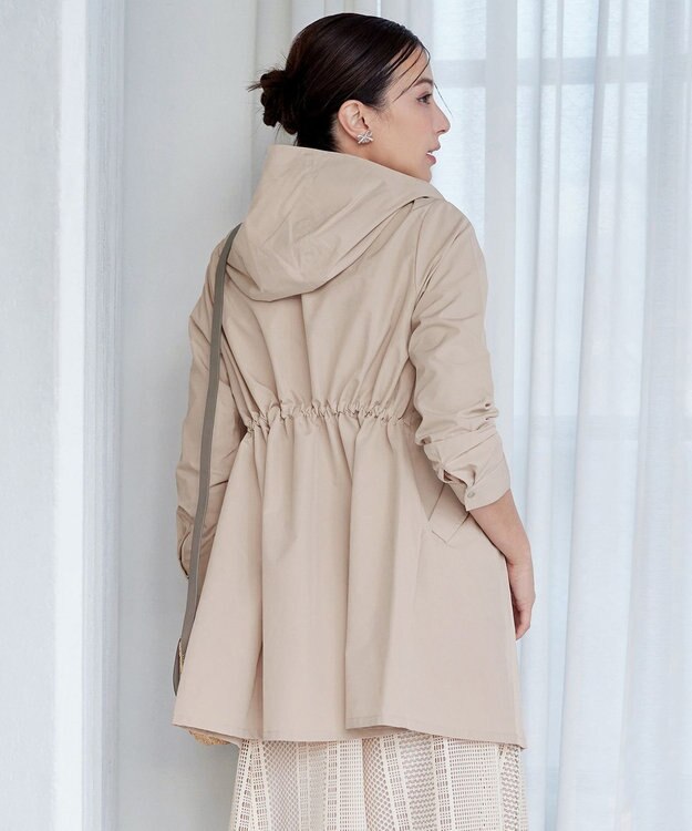 Tiaclasse 【新色追加・洗える・撥水】ドロストマウンテンパーカー ライトベージュ