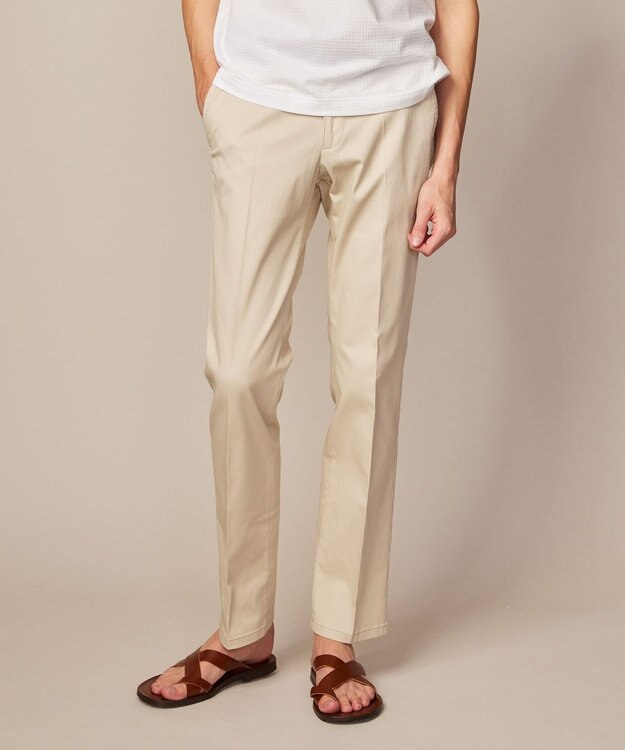 JOSEPH ABBOUD 【キングサイズ・ウエストも伸びる！】オーガニックストレッチ パンツ アイボリー系8