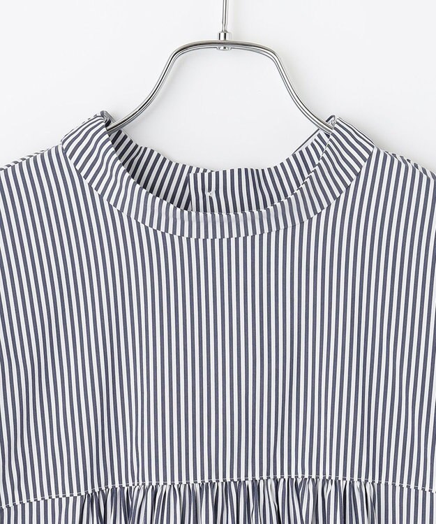 #Newans 【ANSWER for コンサバフェミニン】マルチウェイビッグリボンブラウス ネイビーストライプ系