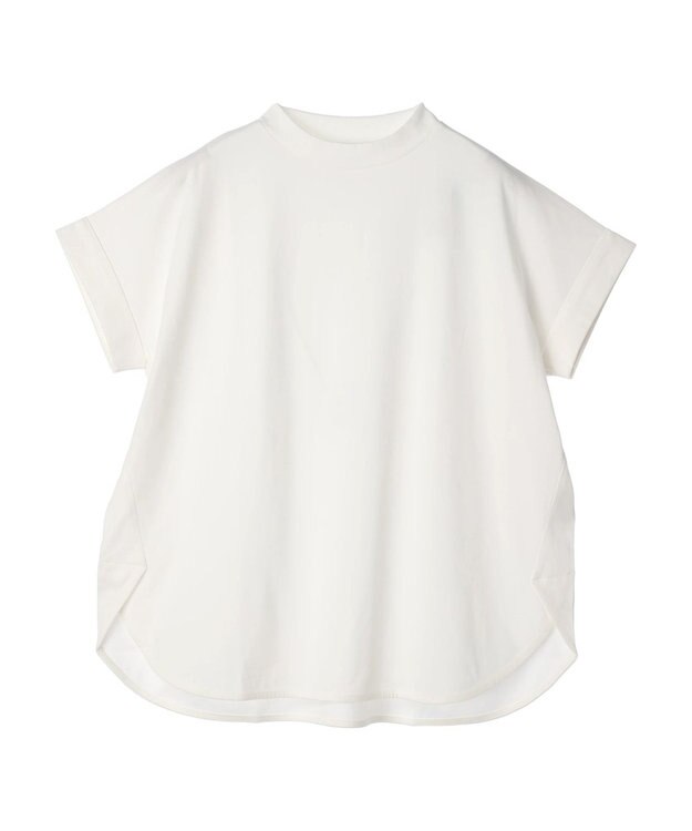 Green Parks 汗染み防止プチハイネックプルオーバー Off White