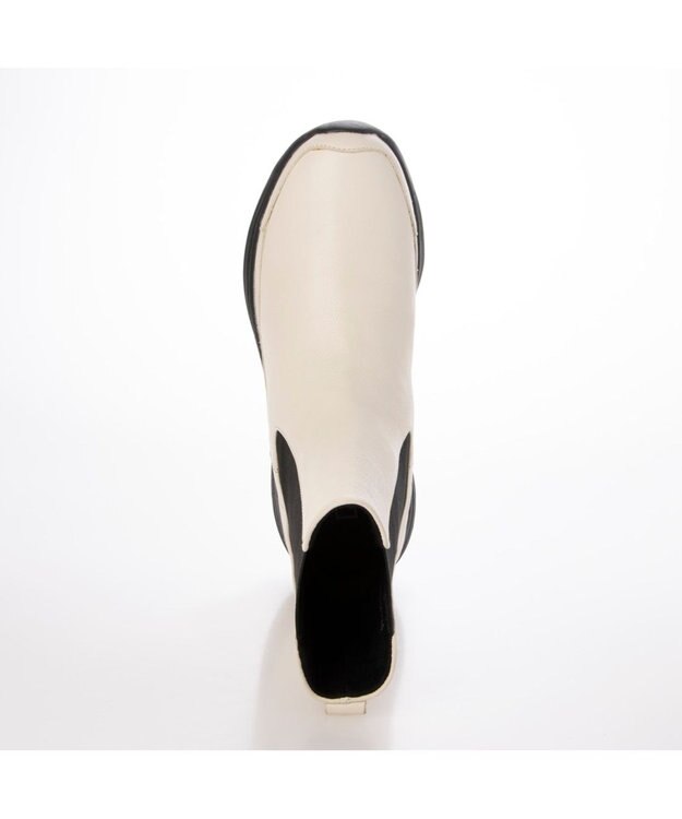 MODE ET JACOMO <D'ICI>サイドゴアショートブーツ アイボリー