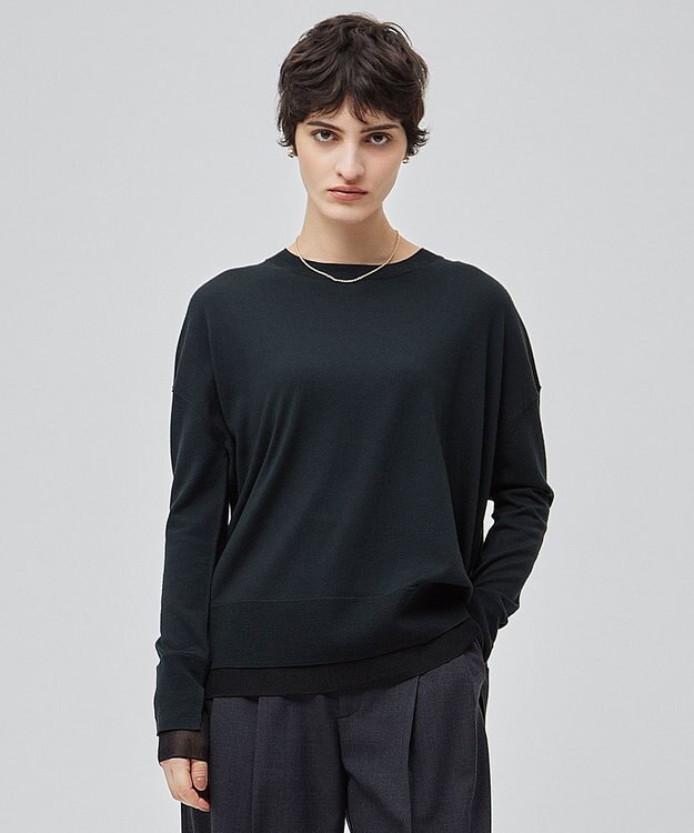 BEIGE， 【洗える】LA MONNAIE / クルーネックニット F Green