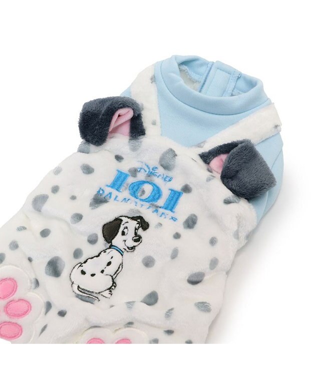 PET PARADISE ディズニー 101匹わんちゃん 耳付き ロンパース 小型犬 ブルー