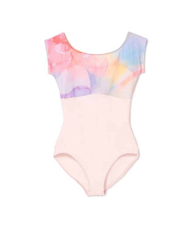 Chacott 【NOZOMI YUASA】フレンチスリーブレオタード ローズプリント