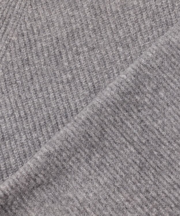 UNFILO 【洗える】ふわふわニット 2WAYクルーカーディガン グレー