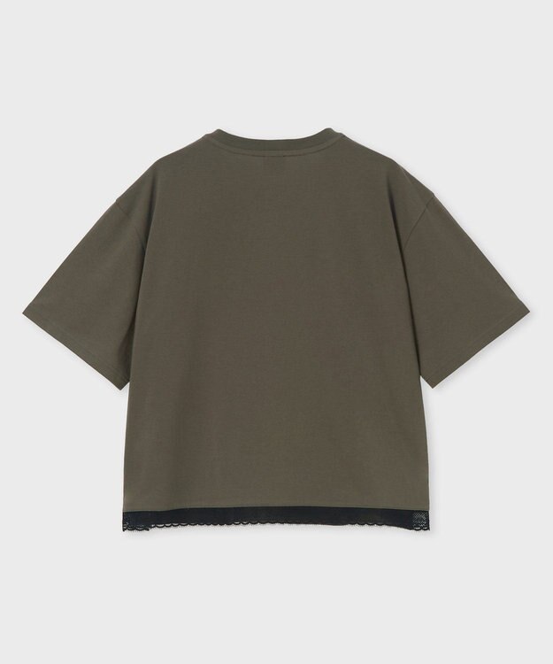 Paul Smith ロゴレース 半袖Tシャツ カーキ