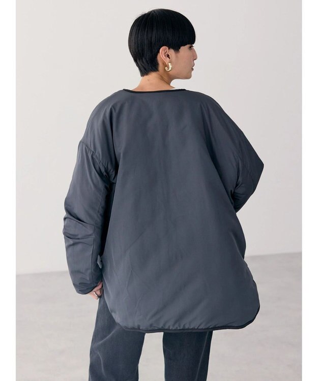 AMERICAN HOLIC 軽ポカリバーシブルキルティングコート Black