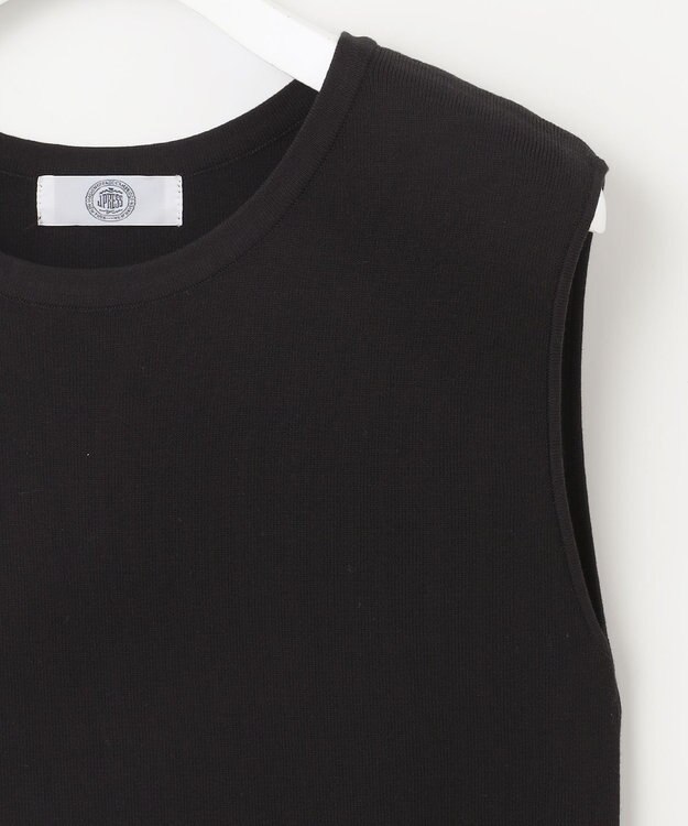 J.PRESS LADIES L 【洗える】ニット タンクトップ ブラック系