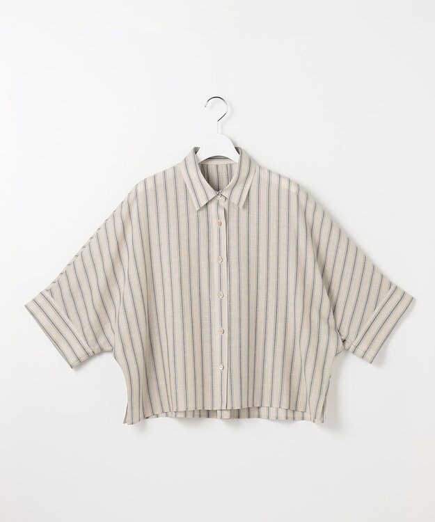 自由区 ナチュラルリネン シャツ フラックス×バートン