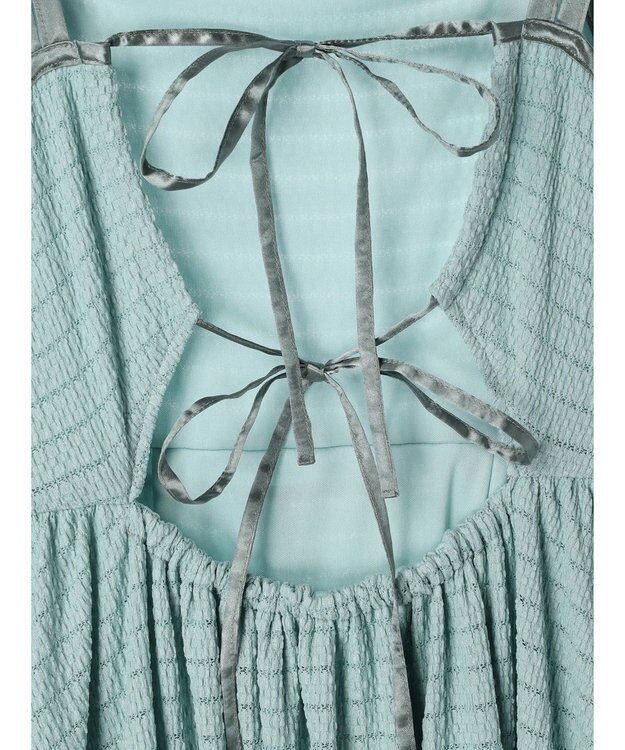 earth music&ecology 表面感肩リボンキャミワンピース Mint