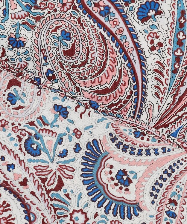 JOSEPH ABBOUD リバティプリント シャツ ワイン系5