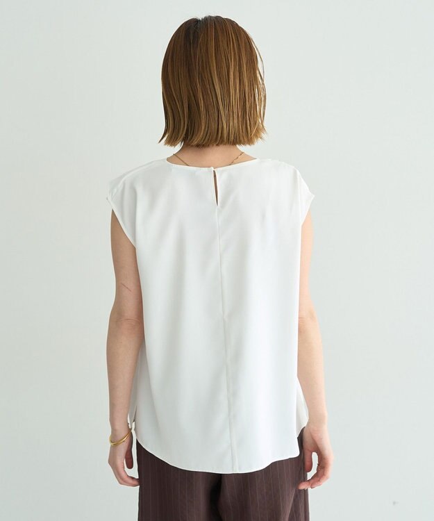 YECCA VECCA ドレープブラウス Off White