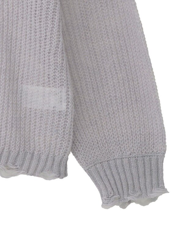 CRAFT STANDARD BOUTIQUE シアーモヘヤライクニットプルオーバー Light Purple