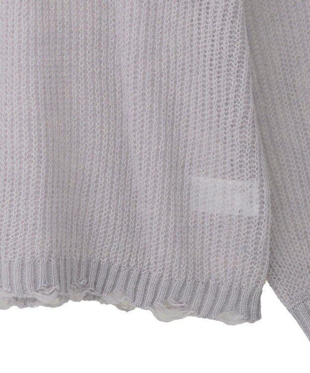 CRAFT STANDARD BOUTIQUE シアーモヘヤライクニットプルオーバー Light Purple