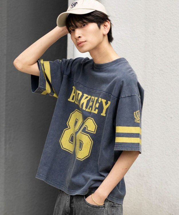 WEGO 【ユニセックス着用ITEM/MLサイズ展開】ナンバリングT（SS） ネイビー