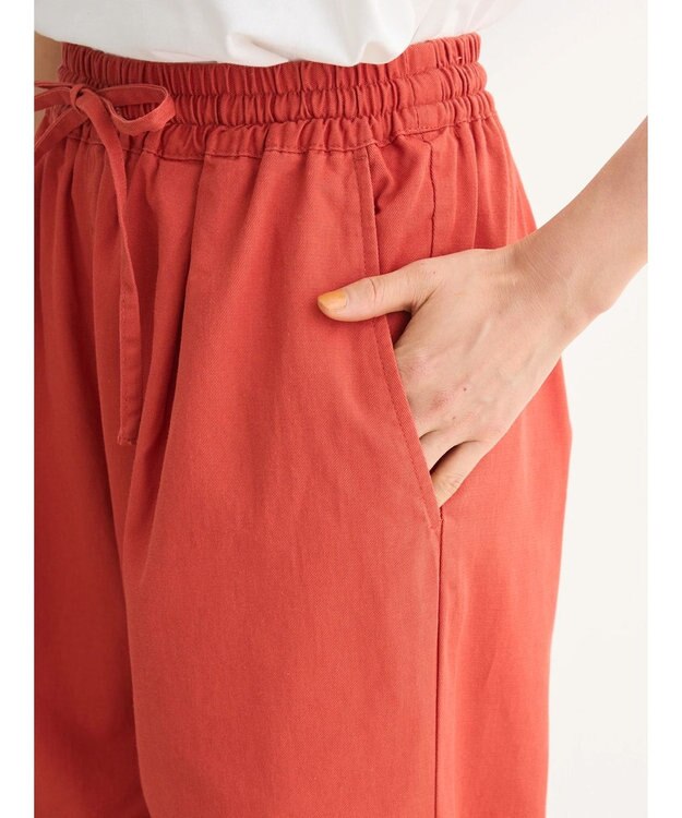 Green Parks イージーワイドパンツ Red