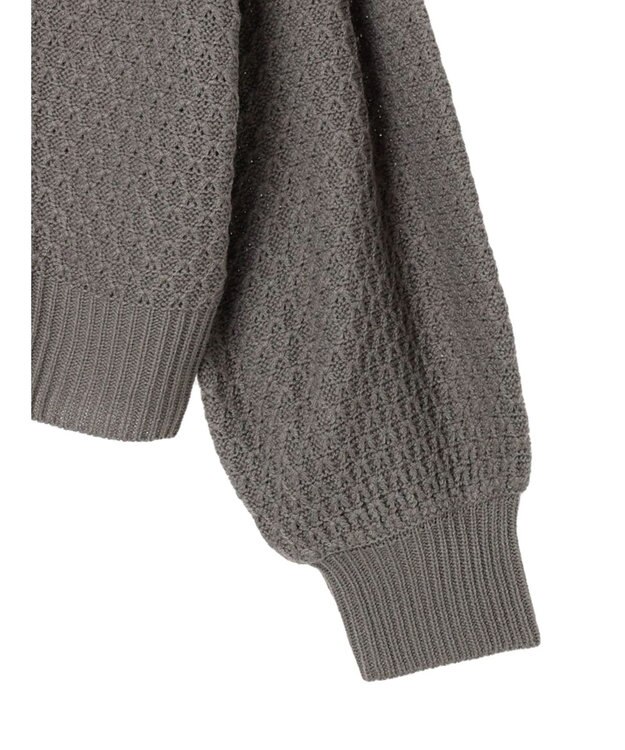 Green Parks ・Ｐｅｔｉｔ　Ｆｌｅｕｒ　ビッグカラーニットカーデ Gray