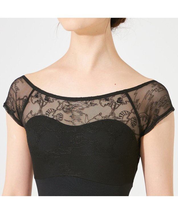 Chacott 【AKANE TAKADA】フレンチスリーブレオタード ブラック