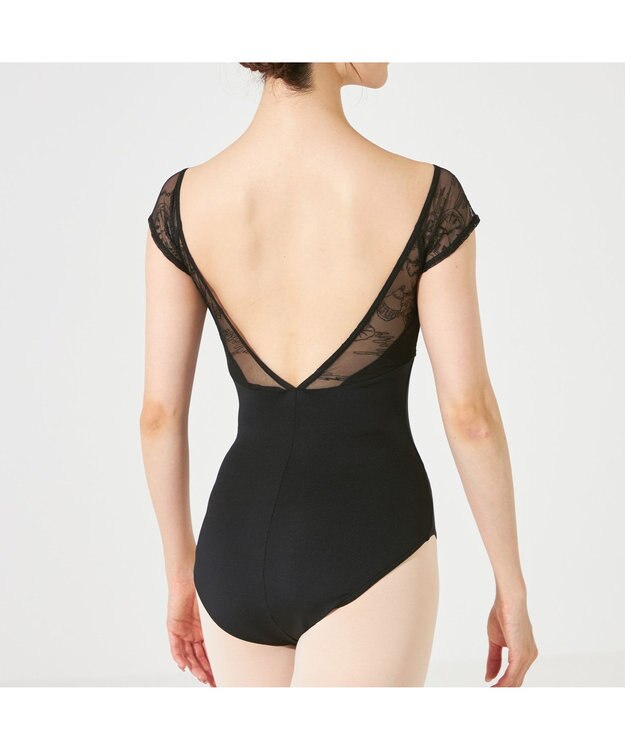 Chacott 【AKANE TAKADA】フレンチスリーブレオタード ブラック