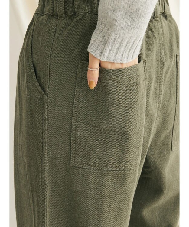 CRAFT STANDARD BOUTIQUE ピグメントツイル　Ｗタックリラックスパンツ Khaki