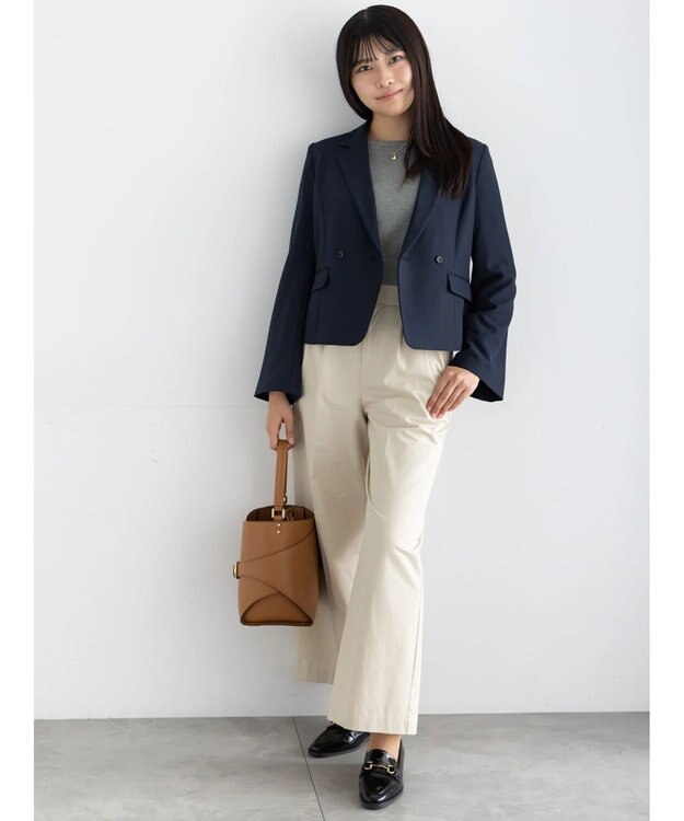 Te chichi コンパクトクルーネックニット【AOYAMA FASHION ASSOCIATION × Te chichi】 グレー