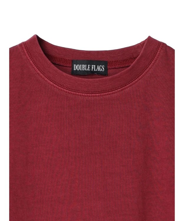 Green Parks ・Ｄｏｕｂｌｅ　Ｆｌａｇｓ　ピグメント加工ノースリＴＥＥ Bordeaux