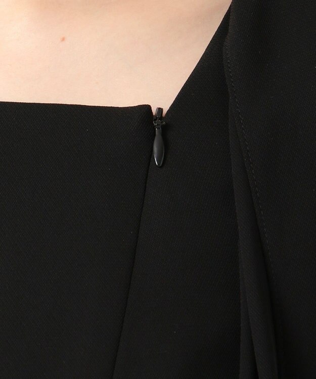 自由区 FORMAL 【洗える】セオアルファバラシャ ウォッシャブル ワンピース ブラック系