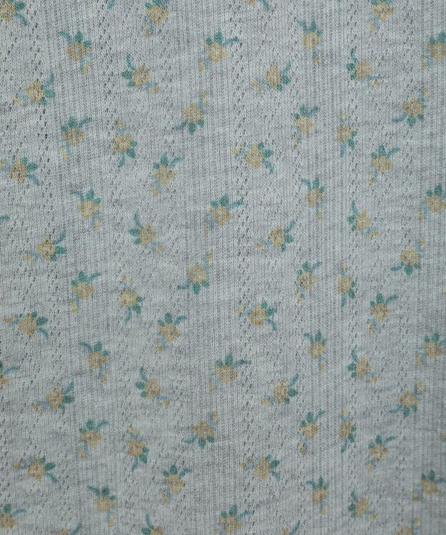 earth music&ecology 【WEB限定】アイレットジャカードタイトプルオーバー Flower yellow