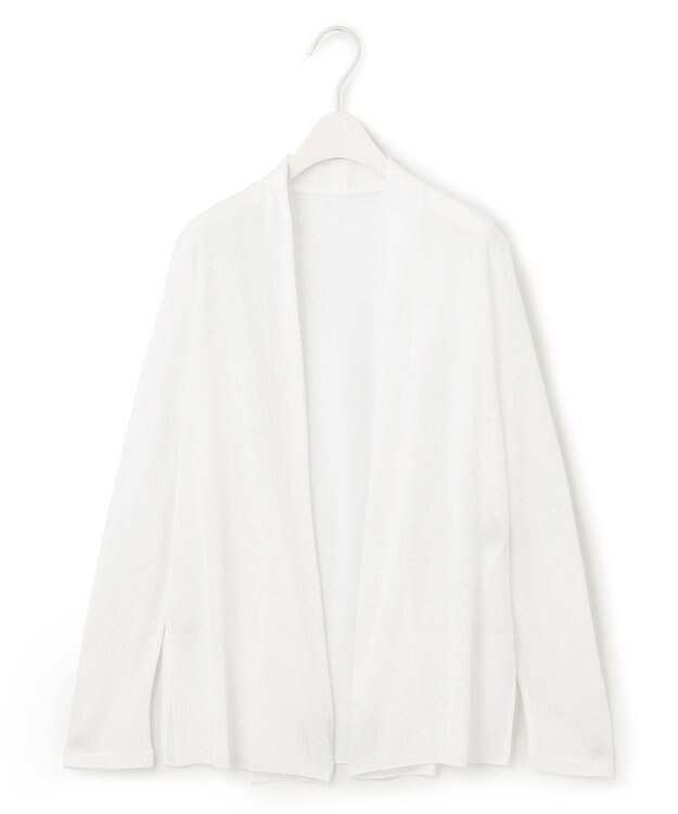 ICB L 【接触冷感・洗える】PINION ショートカーディガン オフホワイト系