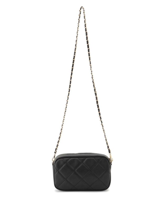 23区 ファスナー キルティング ショルダーバッグ ブラック系