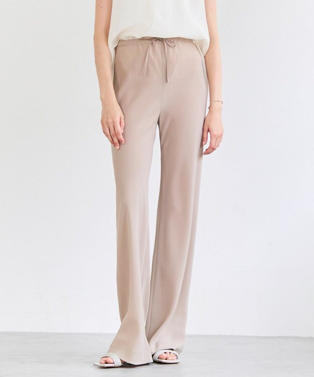 BEIGE， FLEUR / ドレープ イージーワイドパンツ Beige