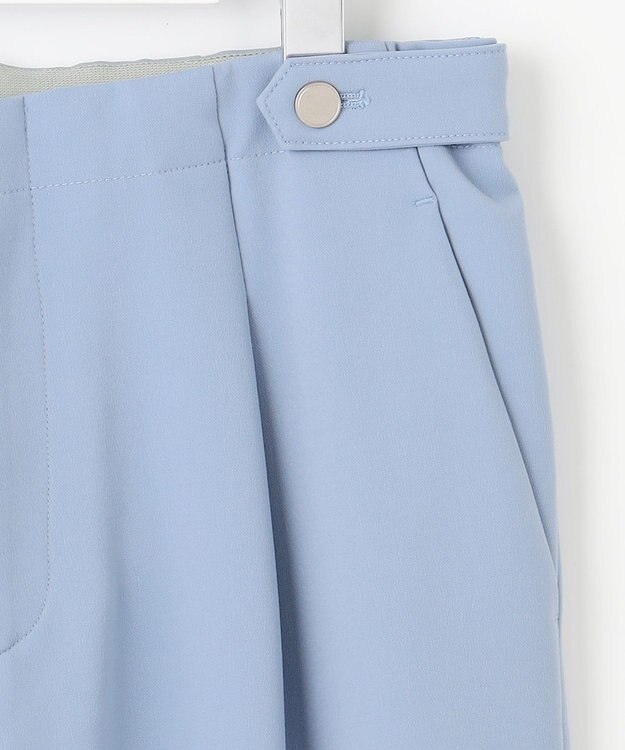 J.PRESS LADIES 【洗える】ノルディスバックスキン ワイド パンツ ブルー系