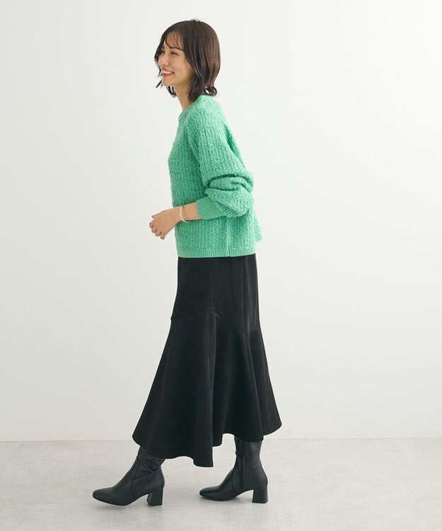 Green Parks テープヤーンニットプルオーバー Green