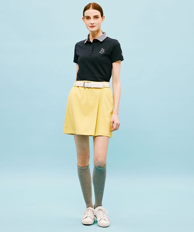 23区GOLF 【WOMEN】スケトラドビーストレッチ 台形 スカート イエロー系