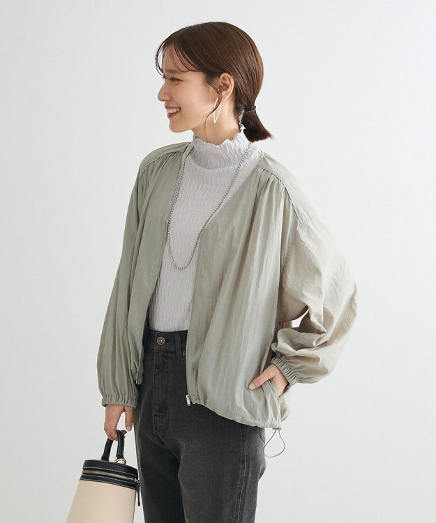 Green Parks ・Ｐｅｔｉｔ　Ｆｌｅｕｒ　ジャカードハイネックロンＴＥ Light Gray