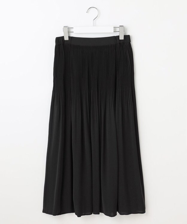 自由区 L 【17号サイズまで展開・カタログ掲載・セットアップ対応】ライトサテンプリーツ スカートⅡ ネイビー