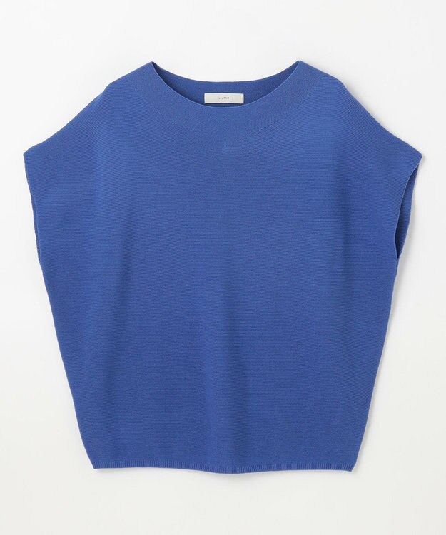 ANY 【新色追加/14色展開】アクリルガーターフレンチスリーブニット ブルー
