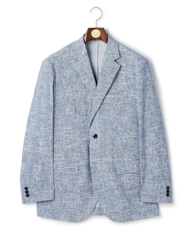 J.PRESS MEN 新色【MECHANICAL】【超軽量 / 清涼感 / 洗える】 ハイパワーストレッチ リネンルックジャケット_26年モデル ブルー系