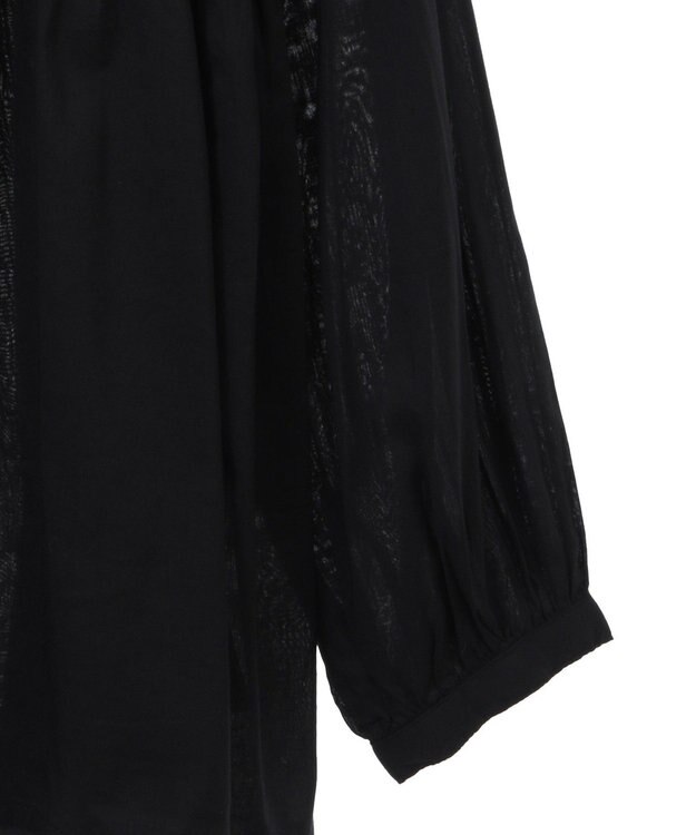 AMERICAN HOLIC バンドカラーピンタックブラウス Black