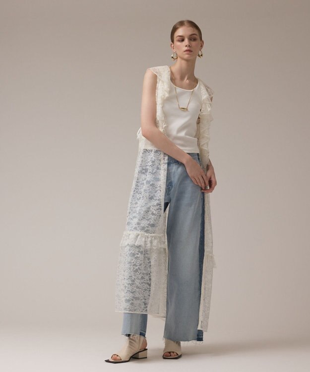 GRACE CONTINENTAL フリルカラーレースワンピース キナリ