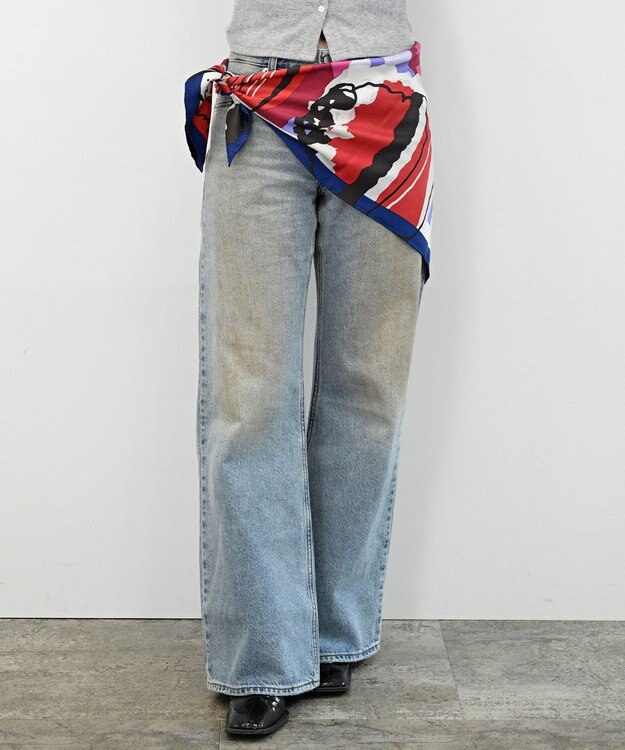 Marca ＜春の新色！＞【the PORT by marca】 CAKE 大判 シルクツイル スカーフ BERRY