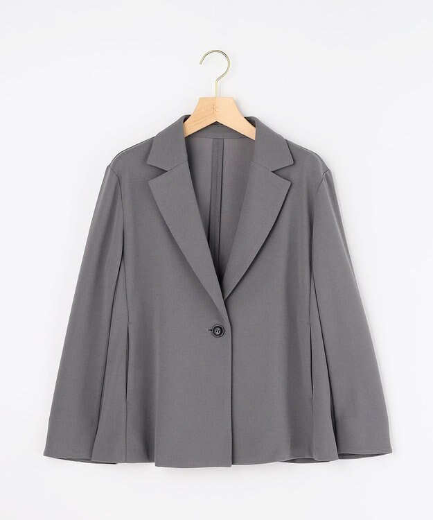 組曲 【先行予約・WEB限定】ジョーゼットジャージー ジャケット グレー系