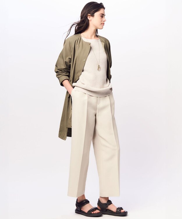 23区 【洗える】コットンギマ ボートネック ニット ベージュ系