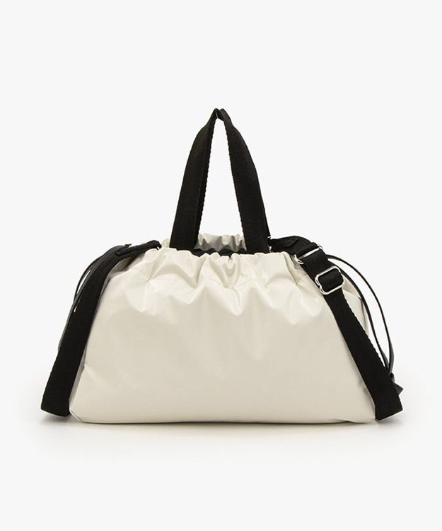 LeSportsac E/W CITY DRAWSTRING BAG??? /アップタウンパールシャイン/ブラック アップタウンパールシャイン/ブラック