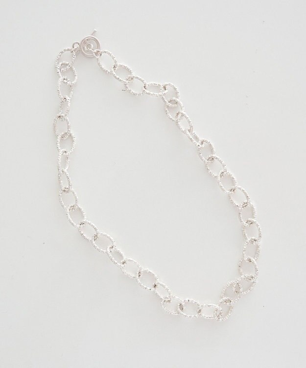 earth music&ecology ジグザグチェーンマンテルネックレス Silver
